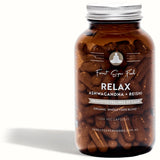 Relax Whole Food Supplement | Ashwagandha + Reishi, 120 capsules