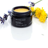 LIP & FACE BALM<br>Soothe and protect chapped lips and dry skin with this restorative treatment balm<br>KAHINA GIVING BEAUTY