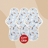 3-Pack Super/Overnight Organic Re-Usable Pads
