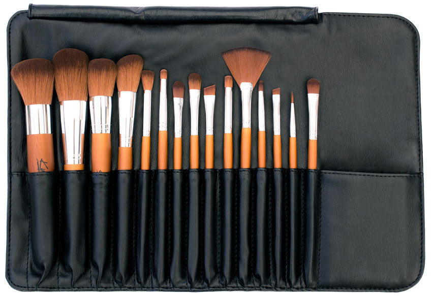 Kylie's Luxury 15pc Professional Brush Roll Set