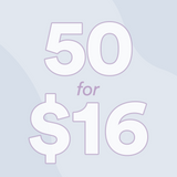 50-Pack Organic Cotton Regular Tampons