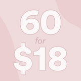 60-Pack Organic Cotton Regular Tampons