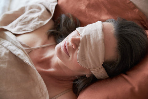 Silk Linen Flip Sleep Mask