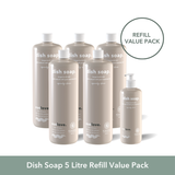 Dish Soap 5 Litre Refill Value Pack