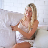 Silk Camisole With Linen Trim