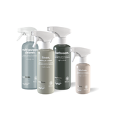 Everyday Natural Cleaning Pack: Bathroom Cleaner, Linen & Bedding Spray, Multipurpose Cleaner (Free Gift: Kitchen Cleaner)