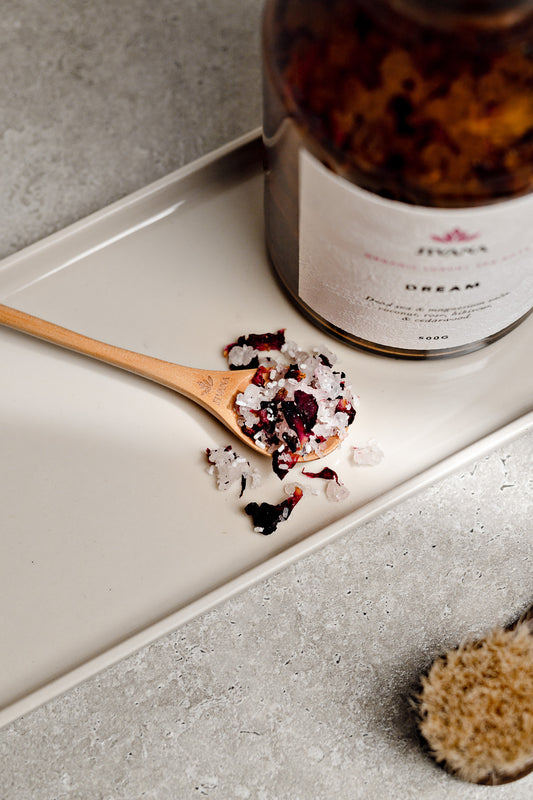 Dream | Organic Coconut, Rose & Hibiscus Salt Bath Soak 500g