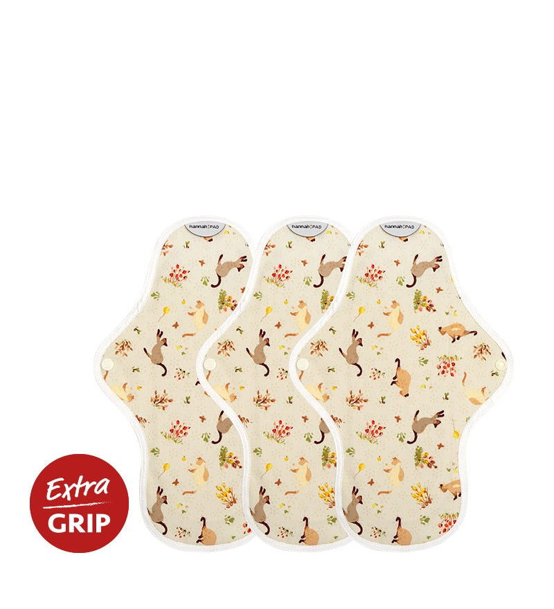 3-Pack Regular Organic Re-Usable Pads