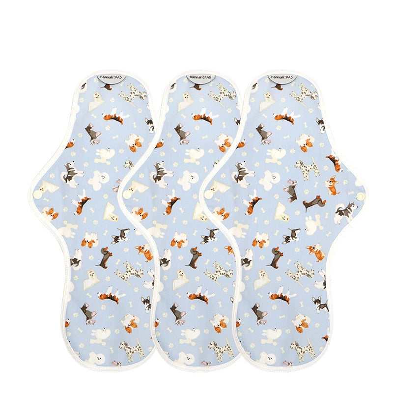 3-Pack Super/Overnight Organic Re-Usable Pads