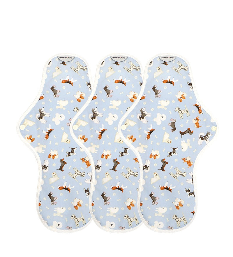 3-Pack Super/Overnight Organic Re-Usable Pads