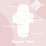 80-Pack Cotton Regular Pads