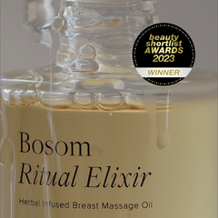 Bosom Ritual™ Elixir, Herbal Infused Lymphatic Breast Massage Oil