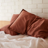 Silk/Linen Flip Pillowslip Sets With Travel Pouch