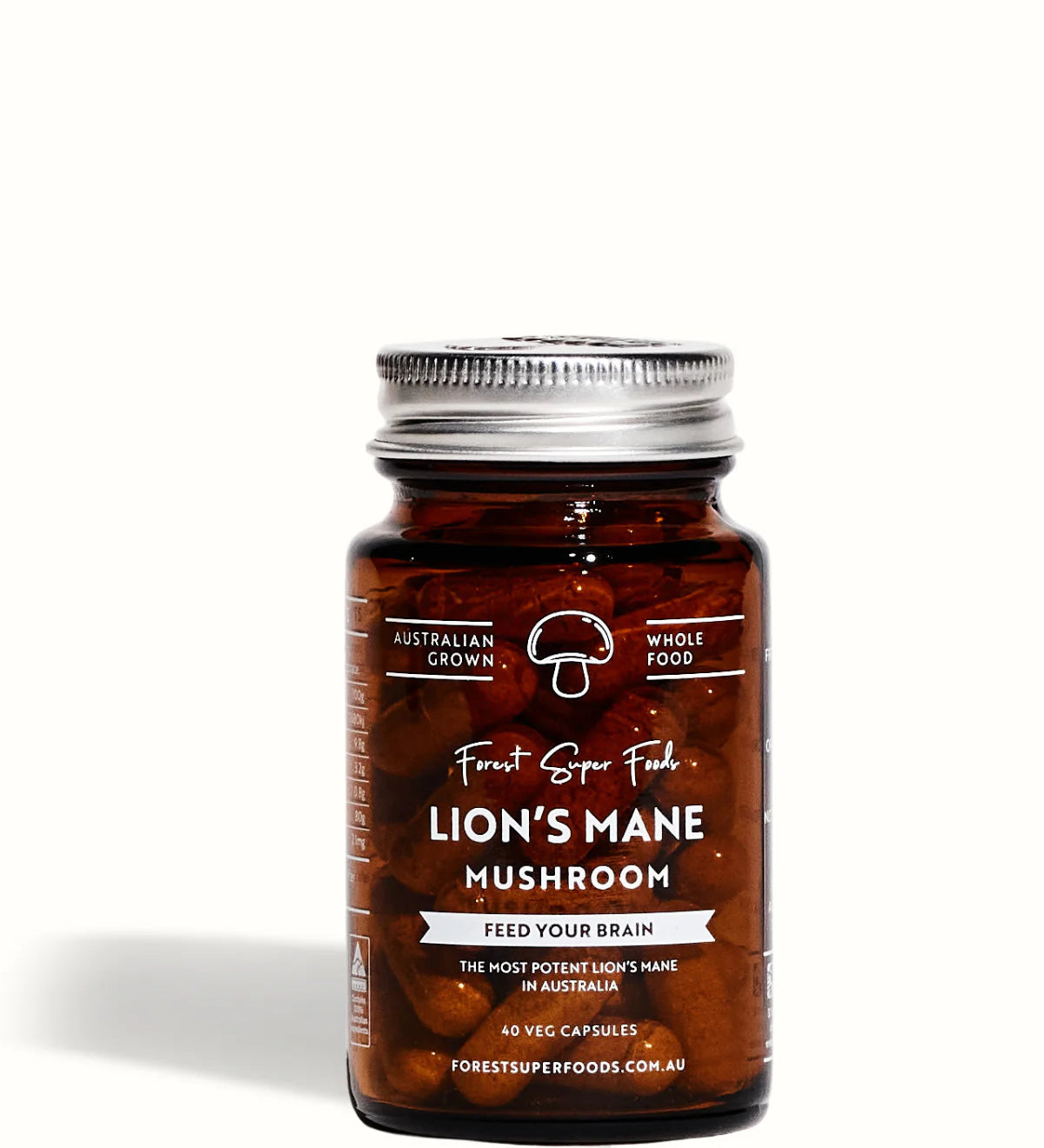 Lion's Mane Mushroom Capsules - Australian Grown