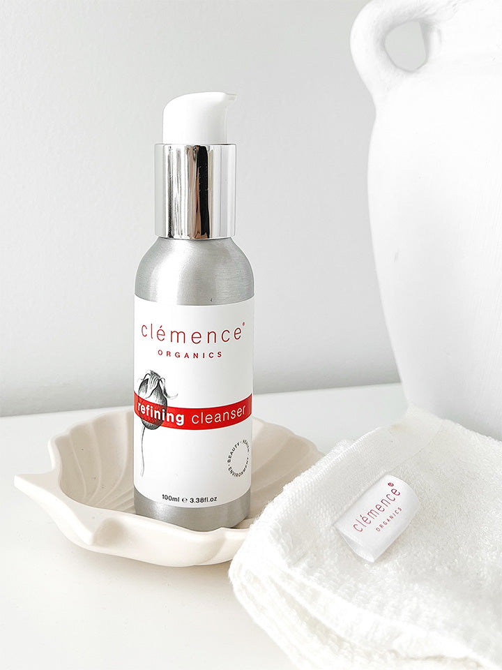 Refining Cleanser + Luxurious Organic Face Cloth