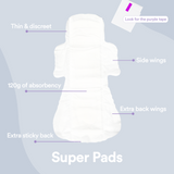 80-Pack Cotton Super Pads