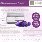 PURPLE CLAY &#38; AMETHYST<br>Clay Facial Mask Powder 60g<br>ELEMENTO MINERAL
