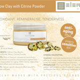 YELLOW CLAY &#38; CITRINE<br>Clay Facial Mask Powder 60g<br>ELEMENTO MINERAL