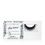 GEORGIE FAUX LASHES No.5 <br> 'Midnight Muse'. Full Crisscross