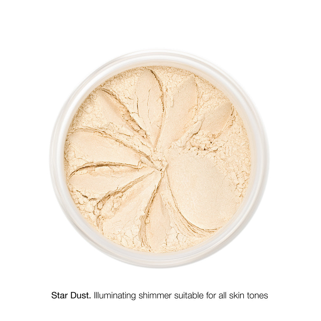 MINERAL SHIMMER <br> Luxuriously sheer glistening finish for cheekbones, shoulders and décolletage