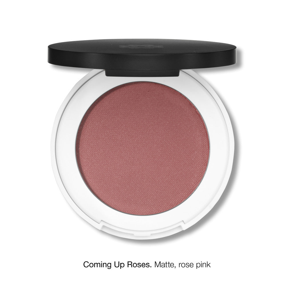 PRESSED BLUSH <br> Rich in moisturising jojoba oil and anti-ageing sea holly extract