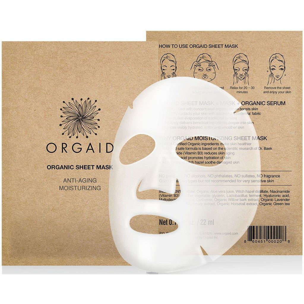 ANTI-AGING & MOISTURIZING ORGANIC SHEET MASK