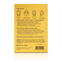 VITAMIN C & REVITALIZING ORGANIC SHEET MASK
